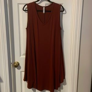 Rust colored dress